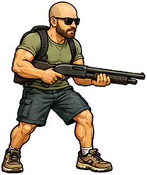 Teok, arcade caricature